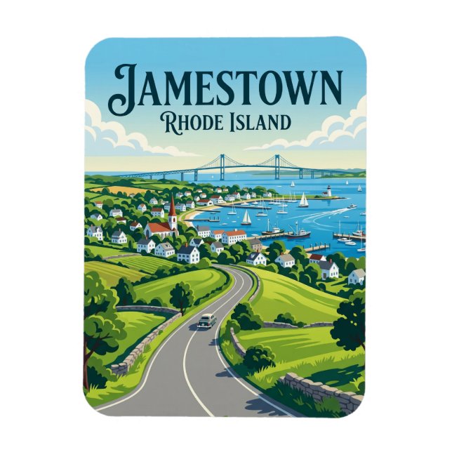 Magnet Flexible Jamestown Rhode Island (Vertical)