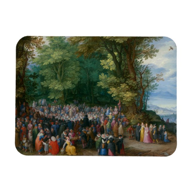 Magnet Flexible Jan Brueghel l'Ancien - Le Sermon sur le Mont (Horizontal)