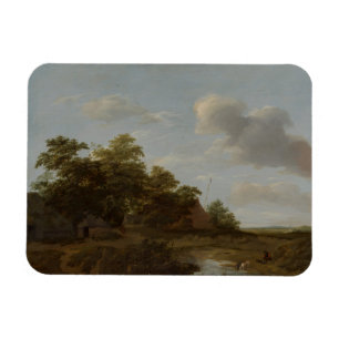 Magnet Flexible Jan Vermeer van Haarlem, Paysage avec une ferme