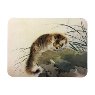 Magnet Flexible Japonais Print Cat by the Water