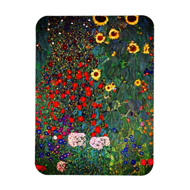 Magnet Flexible Jardin aux fleurs Gustav Klimt (Vertical)