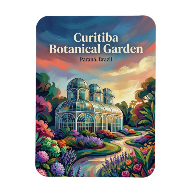 Magnet Flexible Jardin botanique de Curitiba Brésil (Vertical)