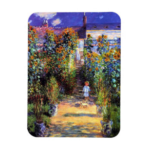 Magnet Flexible Jardin Claude Monet Fleurs de tournesol été