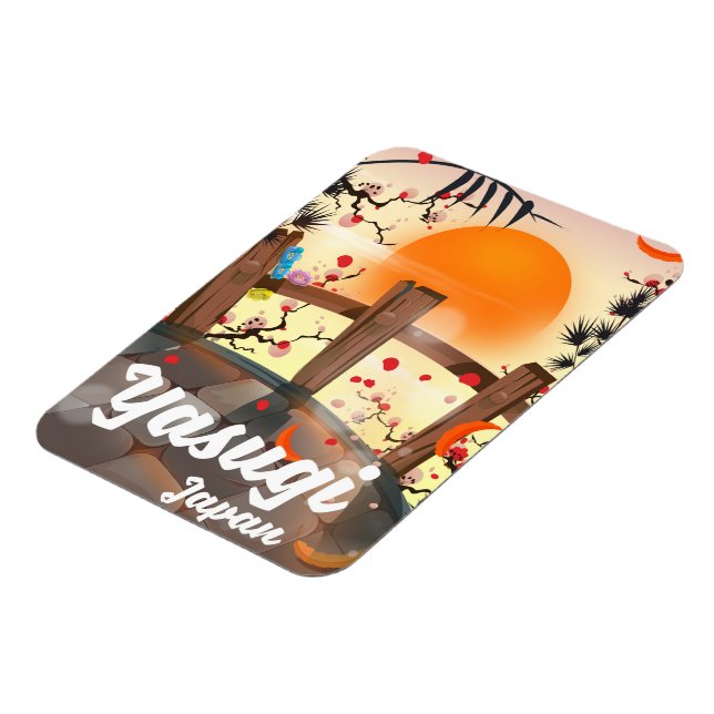 Magnet Flexible Jardin de fleurs de Yasugi Japon (Côté Gauche)