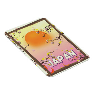Magnet Flexible Jardin de fleurs du Japon
