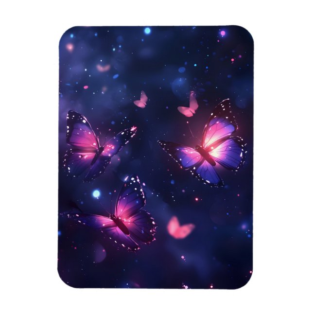 Magnet Flexible Jardin de papillons nocturnes célestes (Vertical)