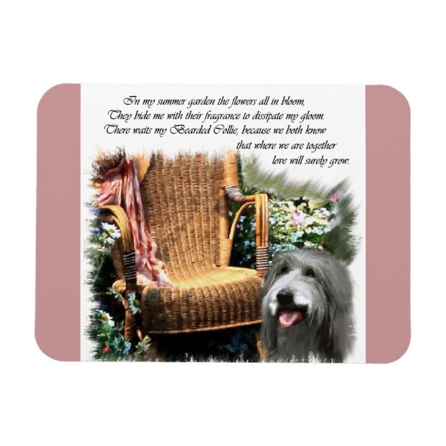 Magnet Flexible Jardin d'été de Collie (Horizontal)