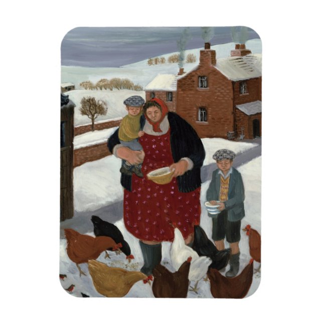 Magnet Flexible Jardin en hiver (Vertical)