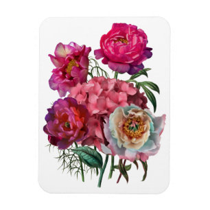 Magnet Flexible Jardin fleuri romantique