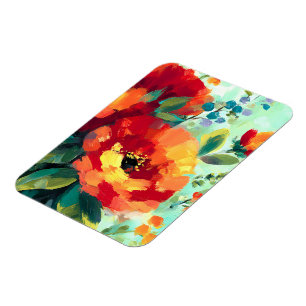 Magnet Flexible Jardin floral flamboyant