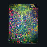 Magnet Flexible Jardin italien Gustav Klimt<br><div class="desc">Magnet représentant la peinture à l’huile de Gustav Klimt,  Paysage du jardin italien (1913). Un beau jardin de fleurs colorées : rouge,  blanc,  rose,  violet. Un grand cadeau pour les amateurs d'art Art Nouveau et autrichien.</div>