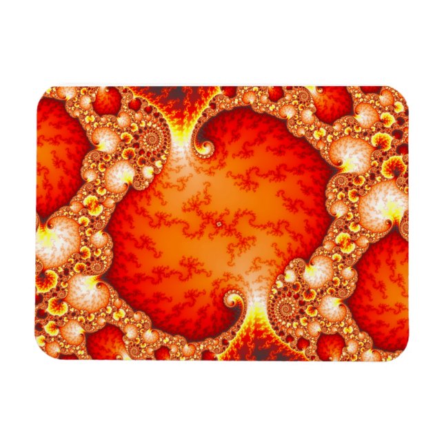 Magnet Flexible Jardin volcanique - Art fractal (Horizontal)