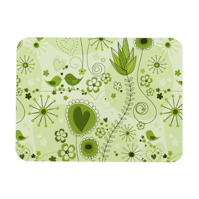 Magnet Flexible Jardin Whimsical dans l'aimant vert (Horizontal)