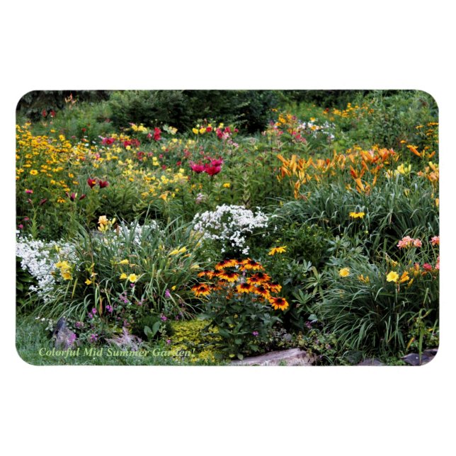 Magnet Flexible Jardins Colorés En Plein Été ! (Horizontal)