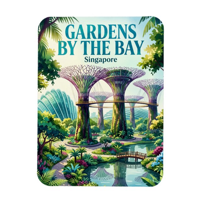 Magnet Flexible Jardins de la baie Singapour Singapour (Vertical)