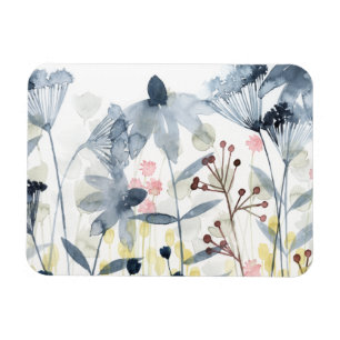 Magnet Flexible Jardins stratifiés - Fleurs aquarelles