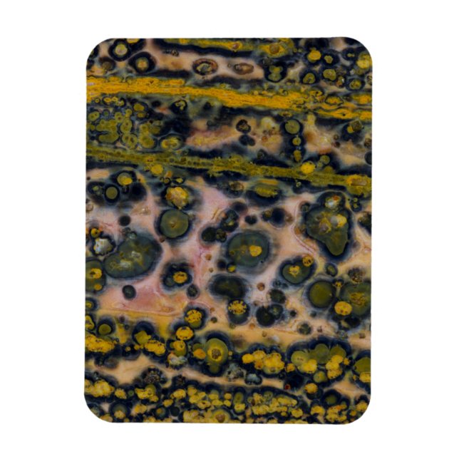 Magnet Flexible Jasper d'océan à taches jaunes (Vertical)