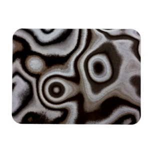 Magnet Flexible Jasper pierre noir et blanc