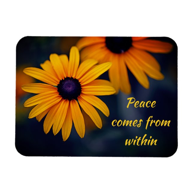 Magnet Flexible Jaune Jaune Noir Susan Garden Motivation (Horizontal)
