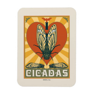 Magnet Flexible Je Coeur Cicadas