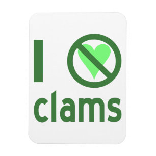Magnet Flexible Je déteste les clams