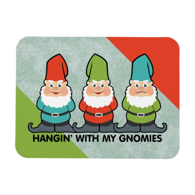 Magnet Flexible Je M'Accroche Avec Mes Gnomies Homies (Horizontal)