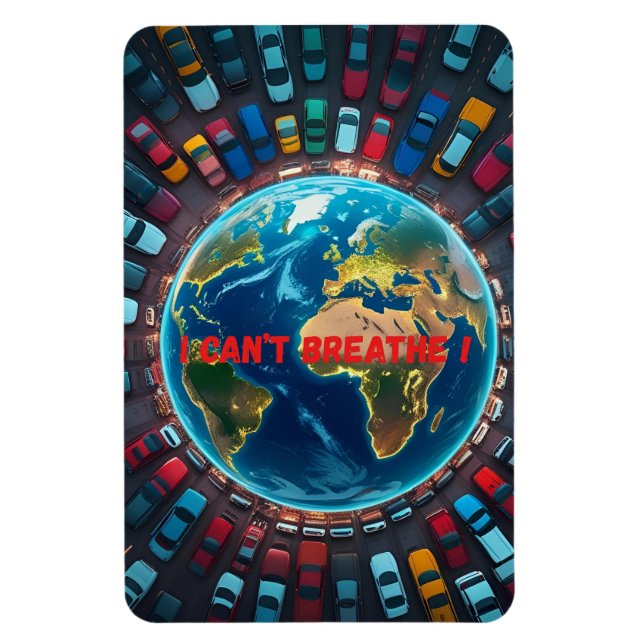 Magnet Flexible Je ne peux pas respirer - pollution De l'environne (Vertical)