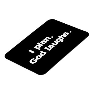 Magnet Flexible Je planifie Dieu rit Drôle Récupération Citation S