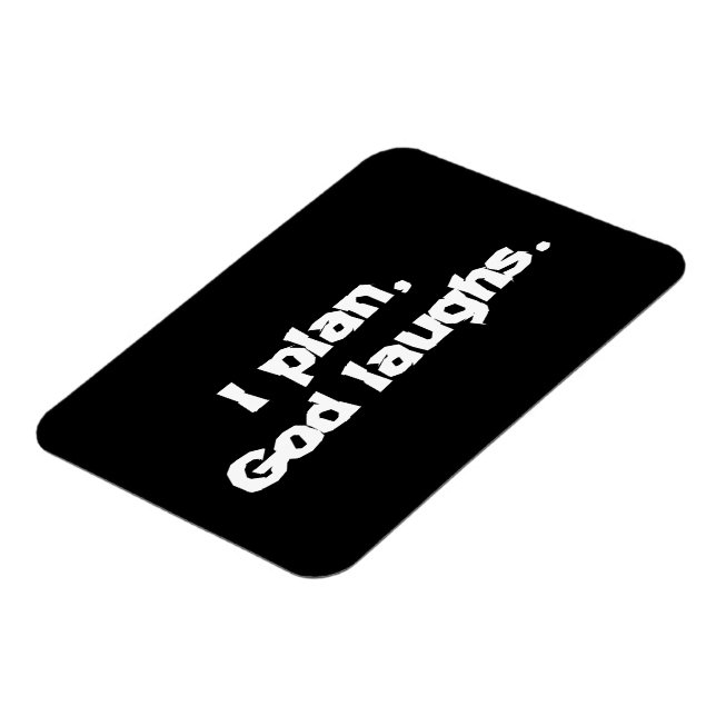 Magnet Flexible Je planifie Dieu rit Drôle Récupération Citation S (Côté Gauche)