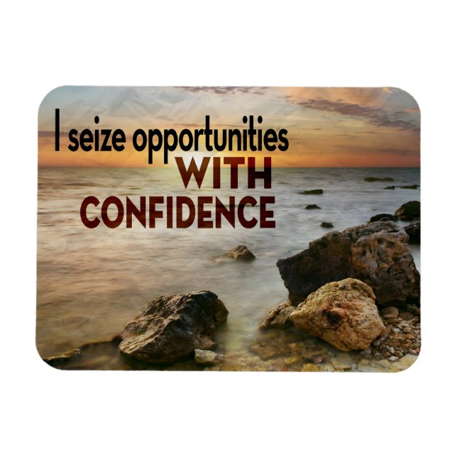 Magnet Flexible "Je saisis les opportunités" Motivation Affirmatio (Horizontal)
