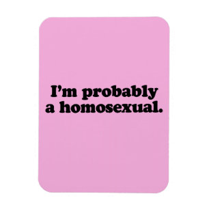 Magnet Flexible Je suis PROBABLEMENT UN HOMOSEXUEL