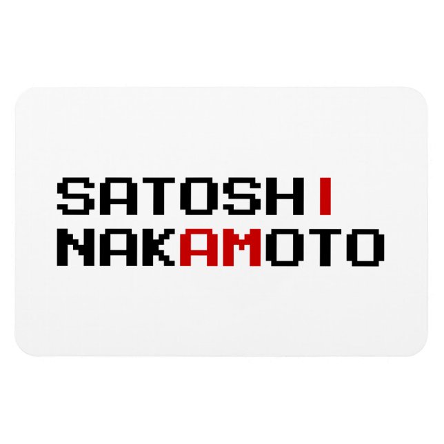 MAGNET FLEXIBLE JE SUIS SATOSHI NAKAMOTO (Horizontal)