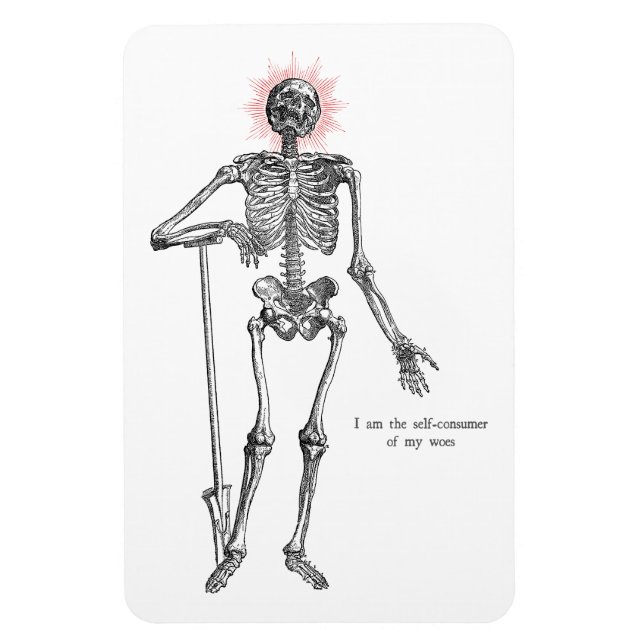 Magnet Flexible Je suis Skeleton ! (Vertical)
