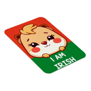 Magnet Flexible Je suis un animal mignon irlandais