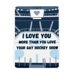 Magnet Flexible Je t'aime plus que Gay Hockey Show