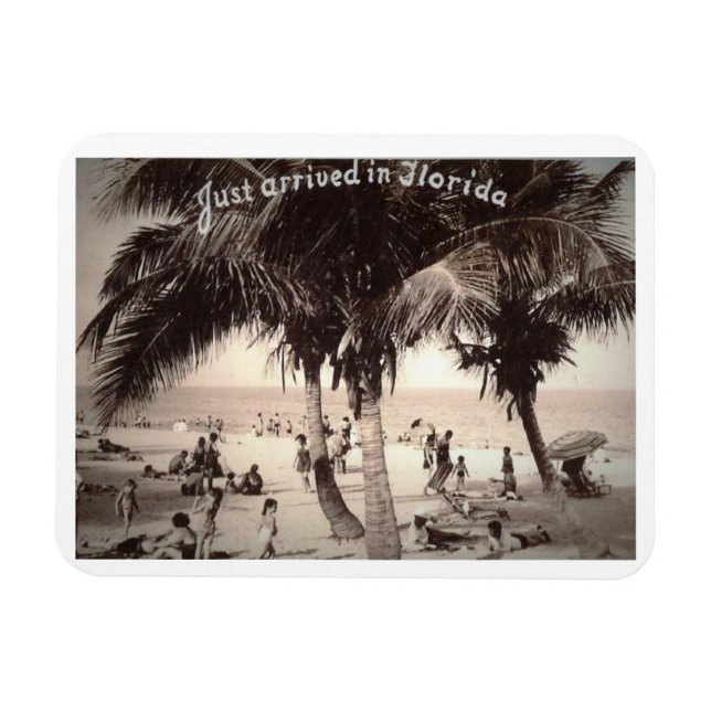 Magnet Flexible Je viens d'arriver en Floride ! Vintage (Horizontal)