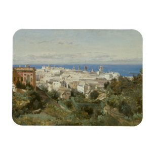 Magnet Flexible Jean-Baptiste-Camille Corot - Vue de Gênes