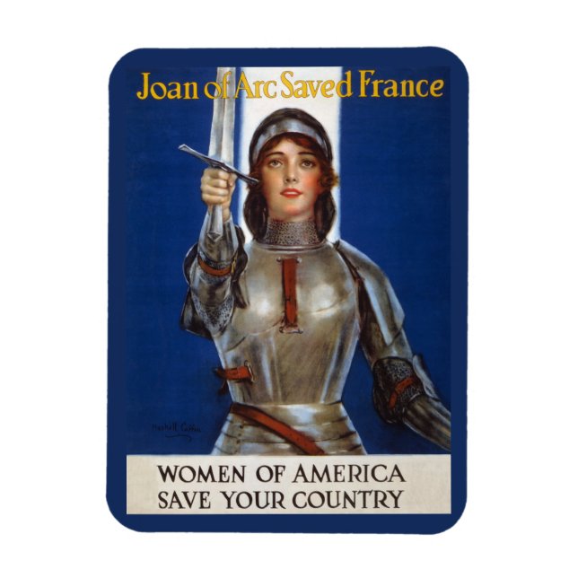 Magnet Flexible Jeanne d'Arc : La Pucelle d'Orléans, héroïne cheva (Vertical)