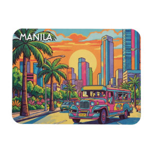 Magnet Flexible Jeepney à Manille Philippines Voyage