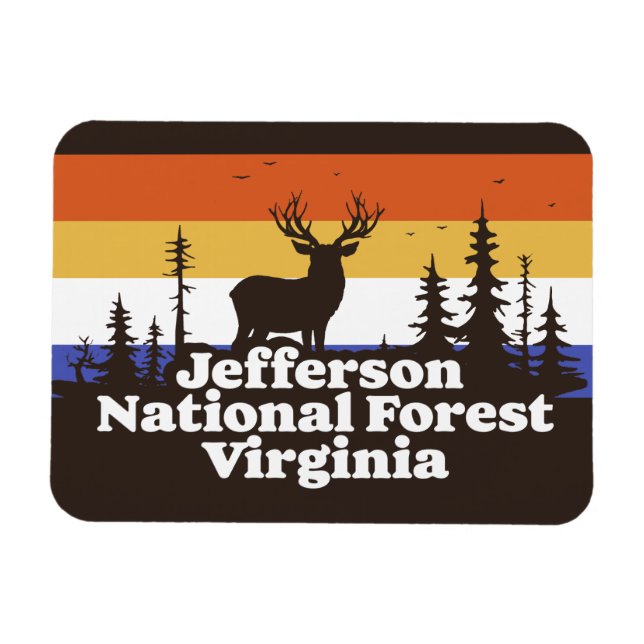 Magnet Flexible Jefferson National Forest Virginia (Horizontal)
