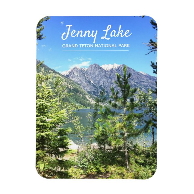 Magnet Flexible Jenny Lake Wyoming | Parc national de Grand Teton (Vertical)