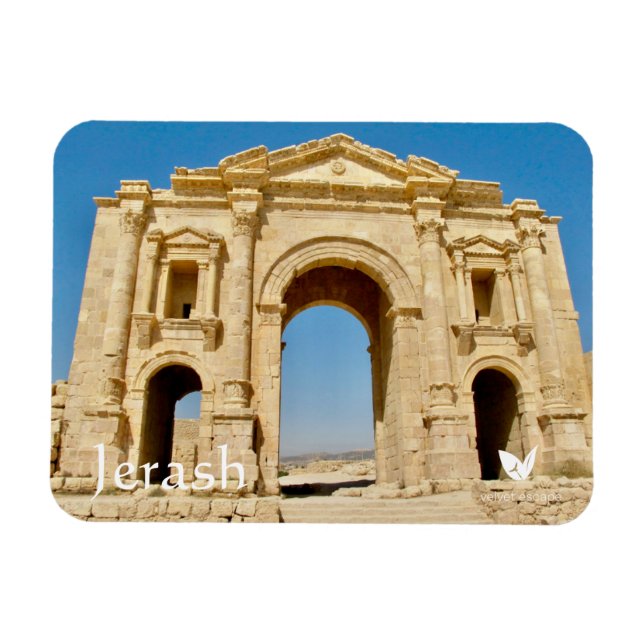 Magnet Flexible Jerash, Jordanie, aimant par Velvet Escape (Horizontal)