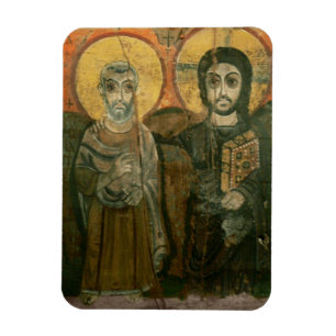Magnet Flexible Jésus avec Abbot Coptic Icon