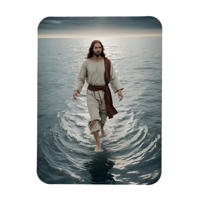 Magnet Flexible Jésus Christ marche sur l'eau (Vertical)