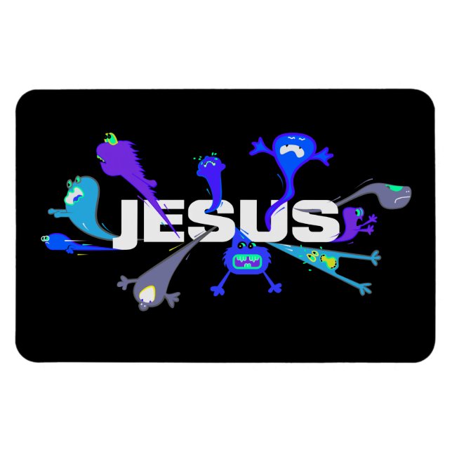 Magnet Flexible Jésus effrayant (Horizontal)