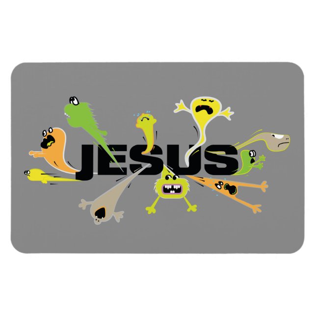 Magnet Flexible Jésus effrayant (Horizontal)