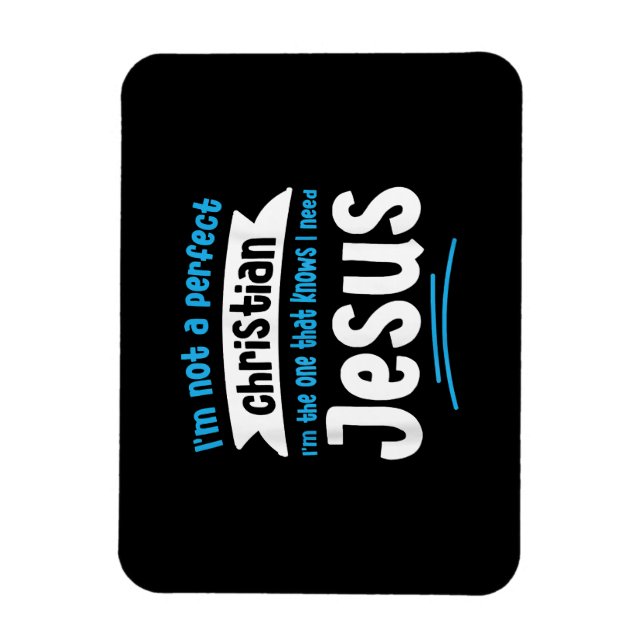 Magnet Flexible Jésus Hommes Femmes Enfants Amusants Christian Bib (Vertical)