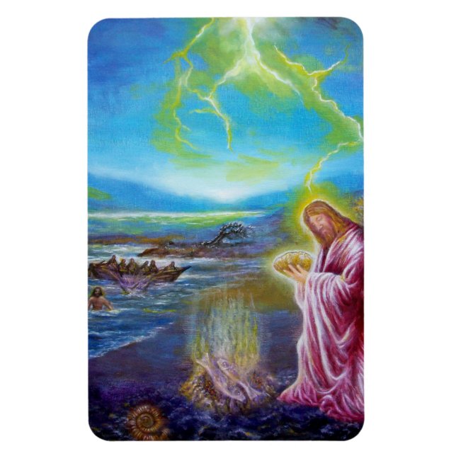 Magnet Flexible JÉSUS SUR LA MER, St Jean 21 (Vertical)