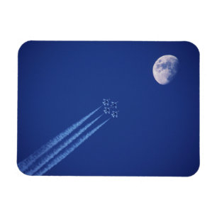 Magnet Flexible Jets à côté de la lune   Colombie-Britannique