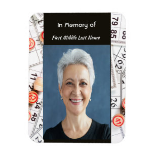 Magnet Flexible Jeu de bingo de prière photo de mémoire de Keepsak